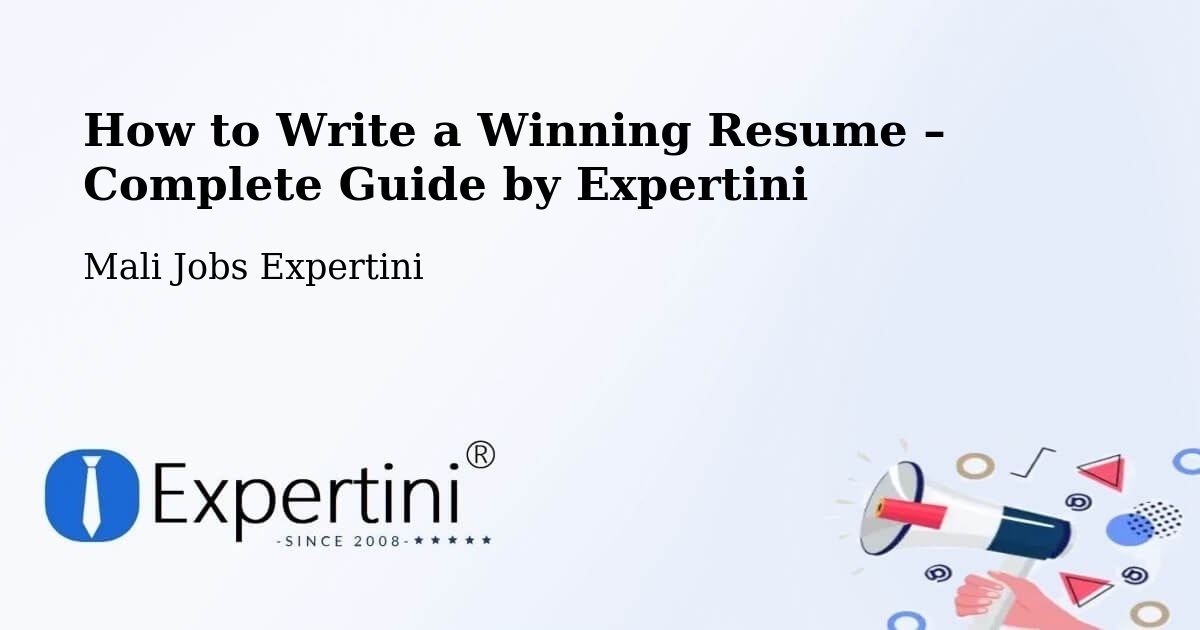 Resume Writing Guide for Job Seekers – Bamako - Bamako, Mali Jobs Expertini